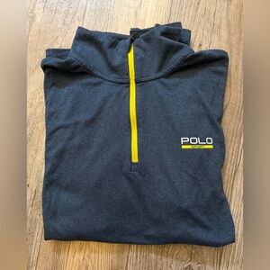 Ralph Lauren Navy Quarter Zip Sweatshirt Polo Sport Performance. Size M Men
